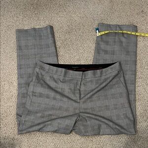 NWT Talbots black and white check with red Plaid Women's Trousers fully lined